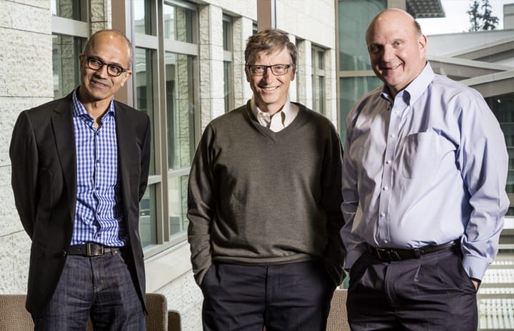 AI Interviews Gates, Ballmer, and Nadella for Company’s 50th Anniversary